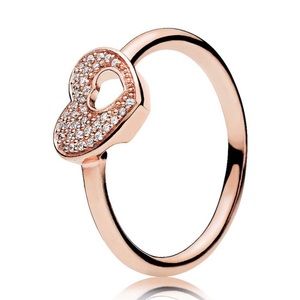 Pandora Heart Rose Gold Ring